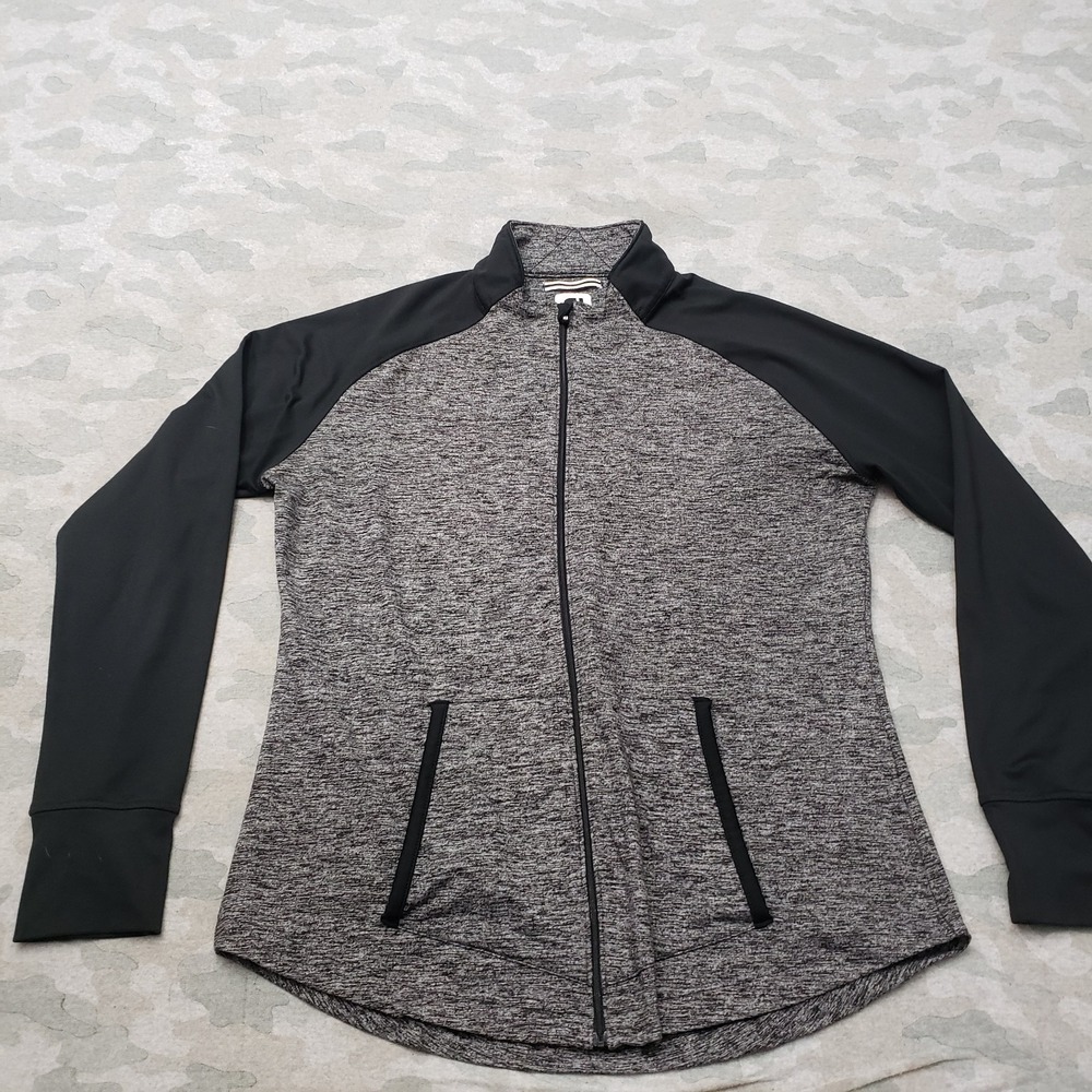 FJ‎ Footjoy Jacket Mens XL Gray Full Zip Pockets Long Sleeve Golf Outdoors